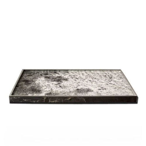 stage stainless steel horsehair decorative tray — shh. studio.
