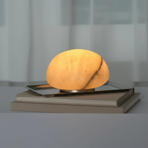 stone rechargeable marble accent lamp — shh. studio.